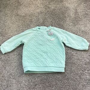 Little Me Baby Girl Mint Green Bow Sweater